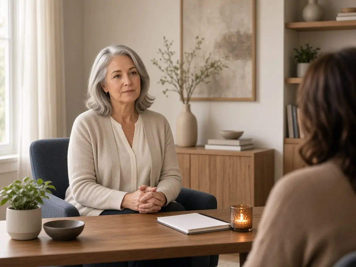 Licensed clinician consultation atmosphere