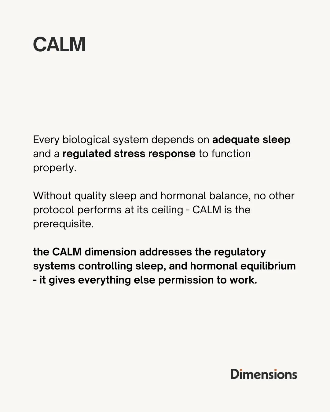 Calm education graphic