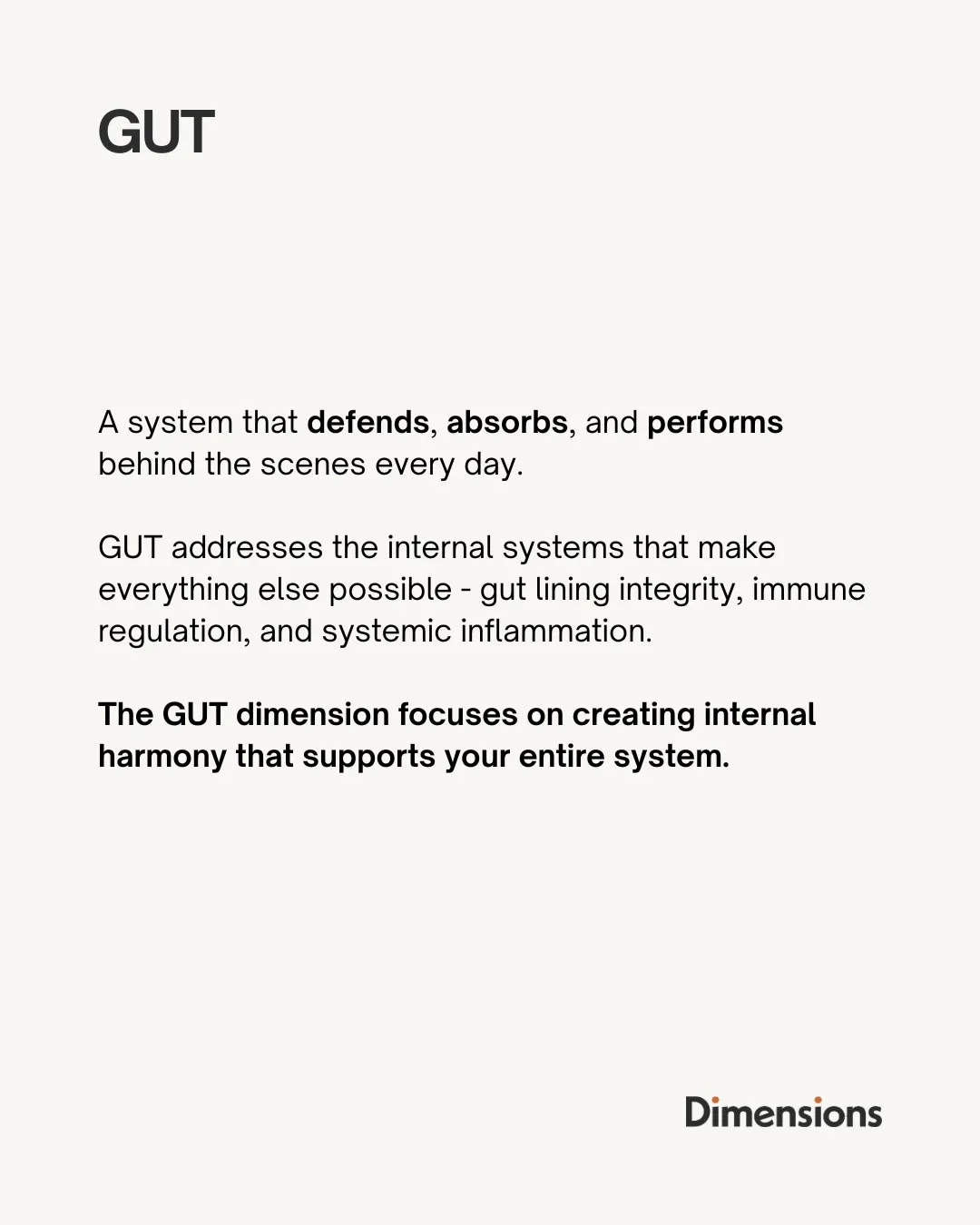 Gut education graphic