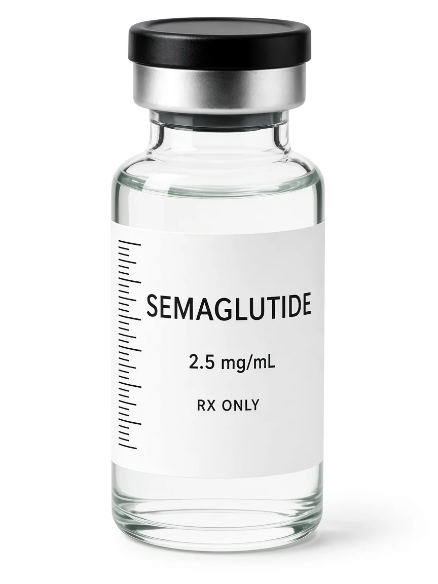Semaglutide illustrative vial - 2.5 mg/mL