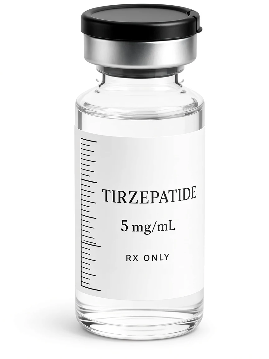 Tirzepatide illustrative vial - 5 mg/mL